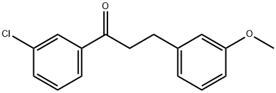 3'-CHLORO-3-(3-METHOXYPHENYL)PROPIOPHENONE Structure