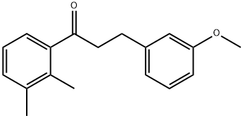 2',3'-DIMETHYL-3-(3-METHOXYPHENYL)PROPIOPHENONE Structure
