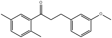 2',5'-DIMETHYL-3-(3-METHOXYPHENYL)PROPIOPHENONE Structure