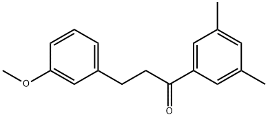 3',5'-DIMETHYL-3-(3-METHOXYPHENYL)PROPIOPHENONE Structure