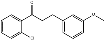 2'-CHLORO-3-(3-METHOXYPHENYL)PROPIOPHENONE 구조식 이미지