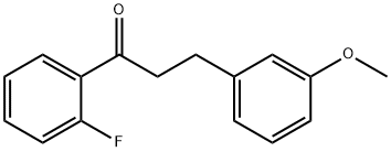 2'-FLUORO-3-(3-METHOXYPHENYL)PROPIOPHENONE Structure