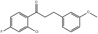 2'-CHLORO-4'-FLUORO-3-(3-METHOXYPHENYL)PROPIOPHENONE Structure