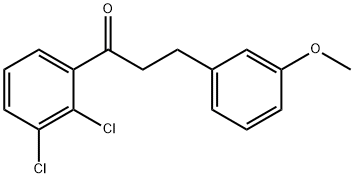 2',3'-DICHLORO-3-(3-METHOXYPHENYL)PROPIOPHENONE Structure
