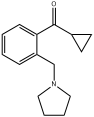 CYCLOPROPYL 2-(PYRROLIDINOMETHYL)PHENYL KETONE Structure
