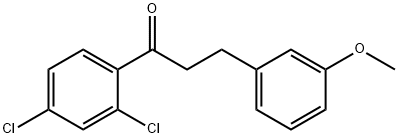 2',4'-DICHLORO-3-(3-METHOXYPHENYL)PROPIOPHENONE 구조식 이미지