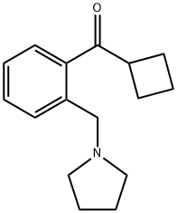 CYCLOBUTYL 2-(PYRROLIDINOMETHYL)PHENYL KETONE Structure