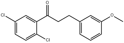 2',5'-DICHLORO-3-(3-METHOXYPHENYL)PROPIOPHENONE Structure