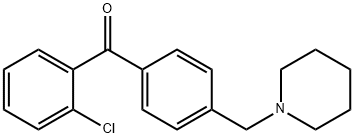 2-CHLORO-4'-PIPERIDINOMETHYL BENZOPHENONE Structure