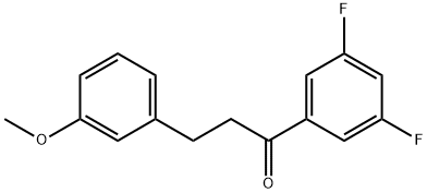 3',5'-DIFLUORO-3-(3-METHOXYPHENYL)PROPIOPHENONE Structure