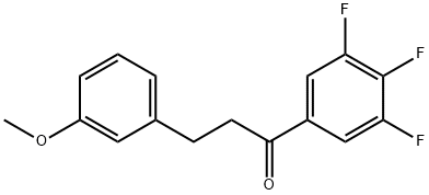 3-(3-METHOXYPHENYL)-3',4',5'-TRIFLUOROPROPIOPHENONE 구조식 이미지