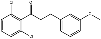 2',6'-DICHLORO-3-(3-METHOXYPHENYL)PROPIOPHENONE Structure