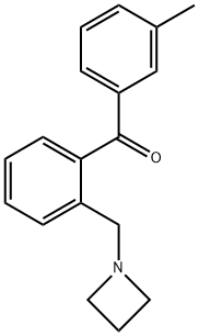 2-AZETIDINOMETHYL-3'-METHYLBENZOPHENONE 구조식 이미지