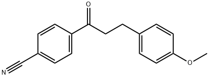 4'-CYANO-3-(4-METHOXYPHENYL)PROPIOPHENONE 구조식 이미지