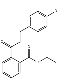 2'-CARBOETHOXY-3-(4-METHOXYPHENYL)PROPIOPHENONE 구조식 이미지