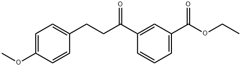 3'-CARBOETHOXY-3-(4-METHOXYPHENYL)PROPIOPHENONE Structure