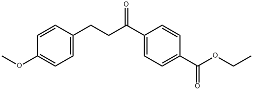 4'-CARBOETHOXY-3-(4-METHOXYPHENYL)PROPIOPHENONE 구조식 이미지