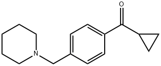 CYCLOPROPYL 4-(PIPERIDINOMETHYL)PHENYL KETONE Structure