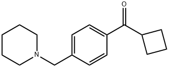 CYCLOBUTYL 4-(PIPERIDINOMETHYL)PHENYL KETONE Structure