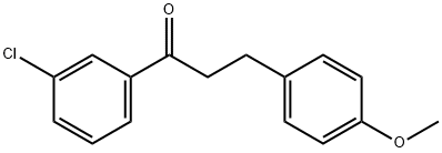 3'-CHLORO-3-(4-METHOXYPHENYL)PROPIOPHENONE Structure