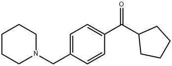 CYCLOPENTYL 4-(PIPERIDINOMETHYL)PHENYL KETONE Structure