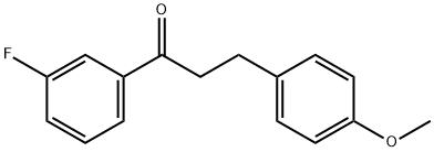 3'-FLUORO-3-(4-METHOXYPHENYL)PROPIOPHENONE 구조식 이미지