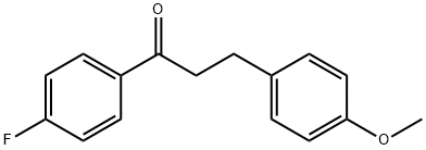 4'-FLUORO-3-(4-METHOXYPHENYL)PROPIOPHENONE Structure