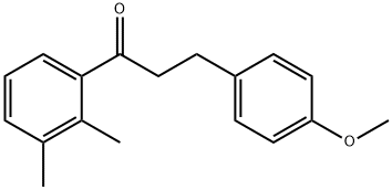 2',3'-DIMETHYL-3-(4-METHOXYPHENYL)PROPIOPHENONE Structure