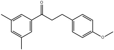 3',5'-DIMETHYL-3-(4-METHOXYPHENYL)PROPIOPHENONE Structure