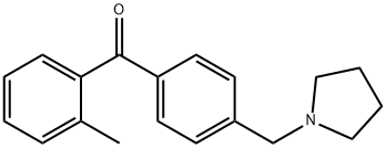 2-METHYL-4'-PYRROLIDINOMETHYL BENZOPHENONE Structure