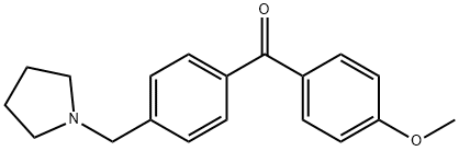 4-METHOXY-4'-PYRROLIDINOMETHYL BENZOPHENONE Structure