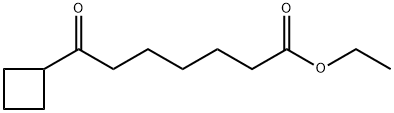 ETHYL 7-CYCLOBUTYL-7-OXOHEPTANOATE Structure