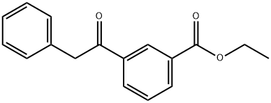 ETHYL 3-(1-OXO-2-PHENYLETHYL)BENZOATE Structure