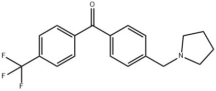 4-PYRROLIDINOMETHYL-4'-TRIFLUOROMETHYLBENZOPHENONE Structure