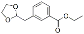 ETHYL 3-(1,3-DIOXOLAN-2-YLMETHYL)BENZOATE Structure