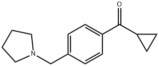 CYCLOPROPYL 4-(PYRROLIDINOMETHYL)PHENYL KETONE 구조식 이미지