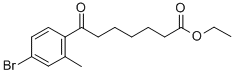 ETHYL 7-(4-BROMO-2-METHYLPHENYL)-7-OXOHEPTANOATE Structure