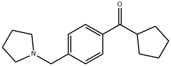 CYCLOPENTYL 4-(PYRROLIDINOMETHYL)PHENYL KETONE 구조식 이미지