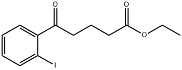 ETHYL 5-(2-IODOPHENYL)-5-OXOVALERATE 구조식 이미지