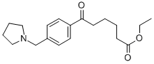 ETHYL 6-OXO-6-[(4-PYRROLIDINOMTHYL)PHENYL]HEXANOATE 구조식 이미지