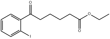 ETHYL 6-(2-IODOPHENYL)-6-OXOHEXANOATE Structure