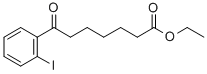 ETHYL 7-(2-IODOPHENYL)-7-OXOHEPTANOATE 구조식 이미지