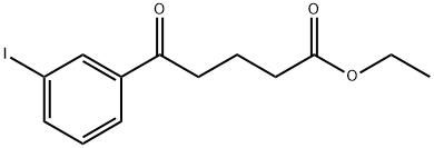 ETHYL 5-(3-IODOPHENYL)-5-OXOVALERATE 구조식 이미지