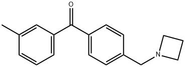 4'-AZETIDINOMETHYL-3-METHYLBENZOPHENONE 구조식 이미지