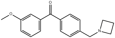 4'-AZETIDINOMETHYL-3-METHOXYBENZOPHENONE Structure