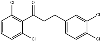 3-(3,4-DICHLOROPHENYL)-2',6'-DICHLOROPROPIOPHENONE Structure