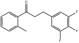 2'-METHYL-3-(3,4,5-TRIFLUOROPHENYL)PROPIOPHENONE Structure