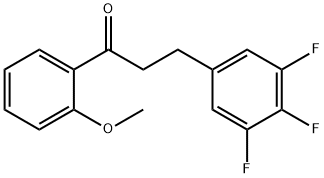 2'-METHOXY-3-(3,4,5-TRIFLUOROPHENYL)PROPIOPHENONE Structure