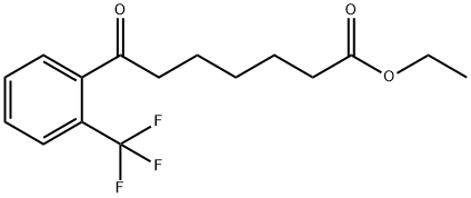 ETHYL 7-OXO-7-(2-TRIFLUOROMETHYLPHENYL)HEPTANOATE Structure