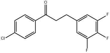 4'-CHLORO-3-(3,4,5-TRIFLUOROPHENYL)PROPIOPHENONE Structure